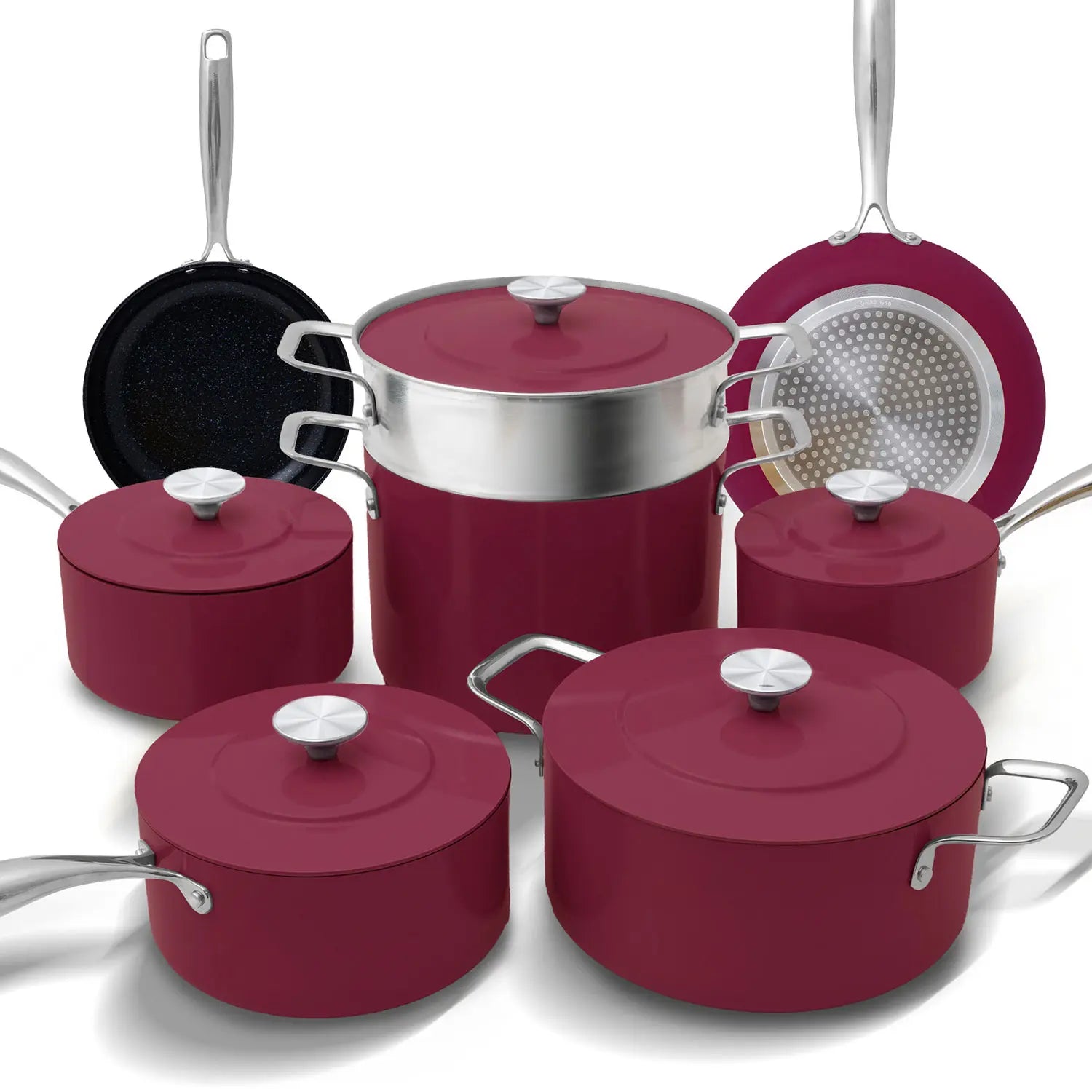 Nuwave cookware set red