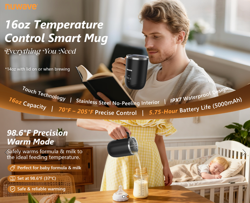 NuWave self-brewing coffee mug