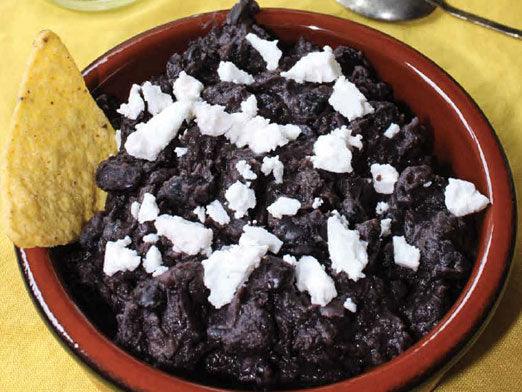 Black Bean Soup with Cotija Cheese - Nuwave