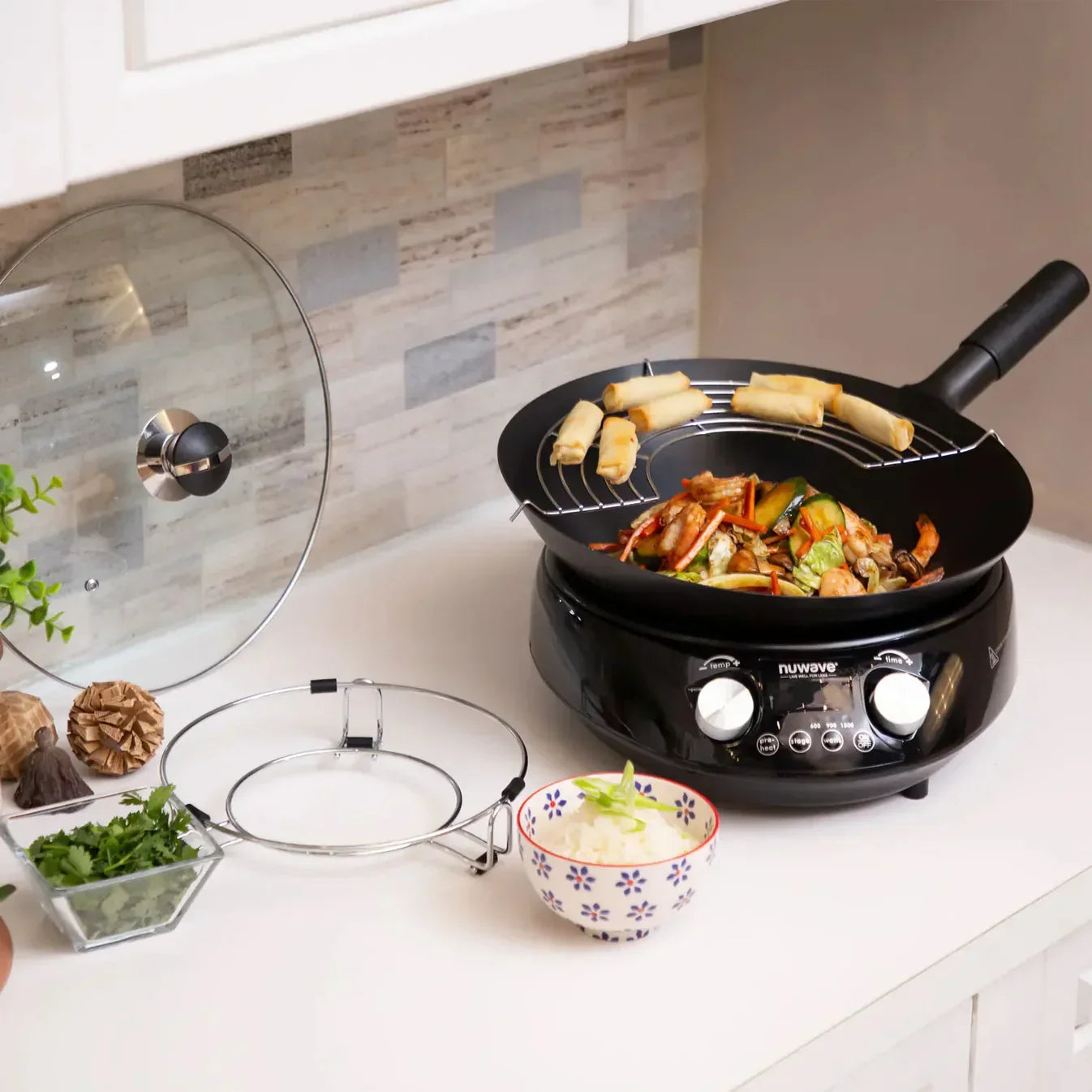 Modern kitchen with Mosaic Precision Induction Wok