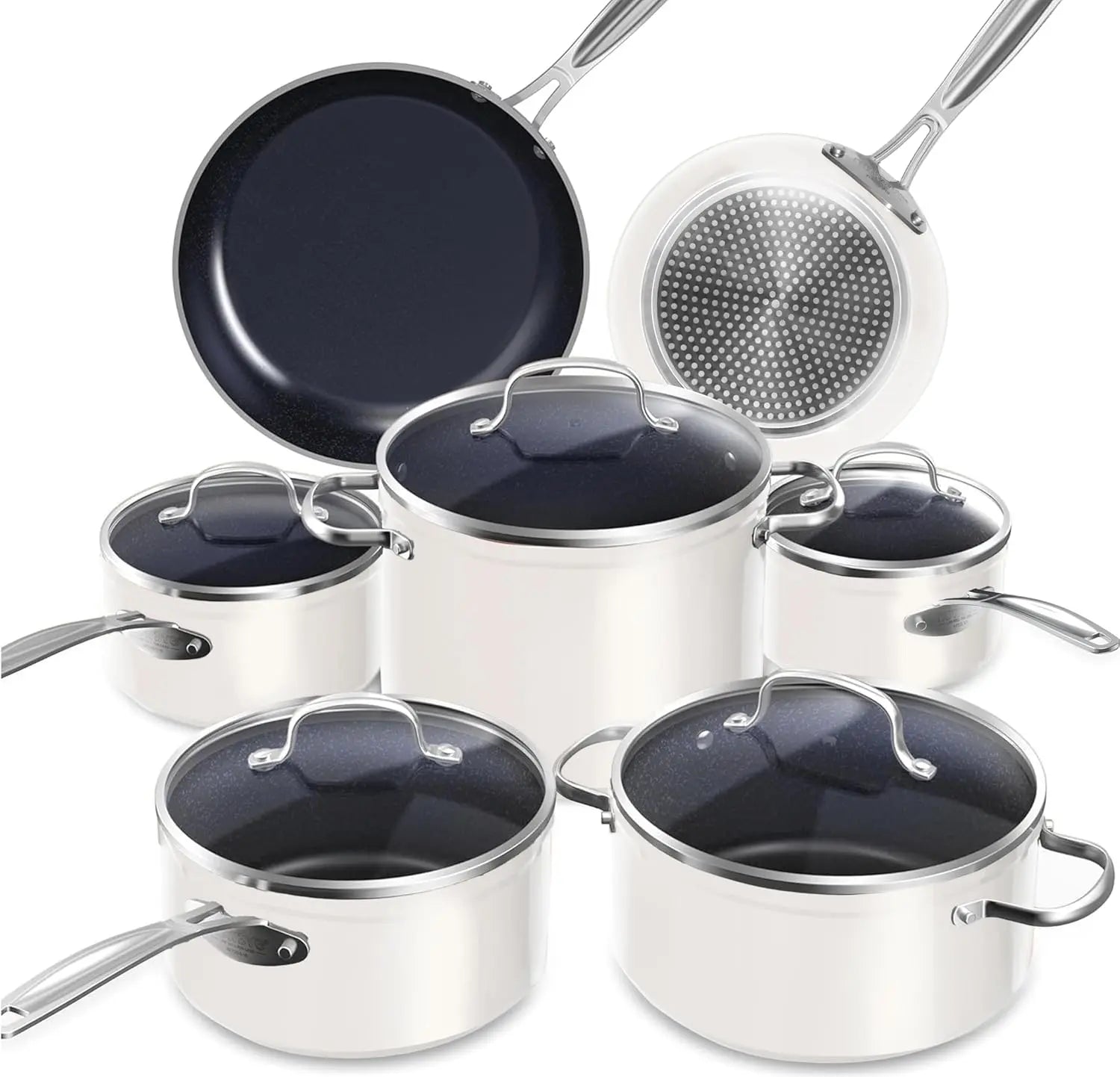 Duralon Blue Non-Stick Cookware 12-Piece Set