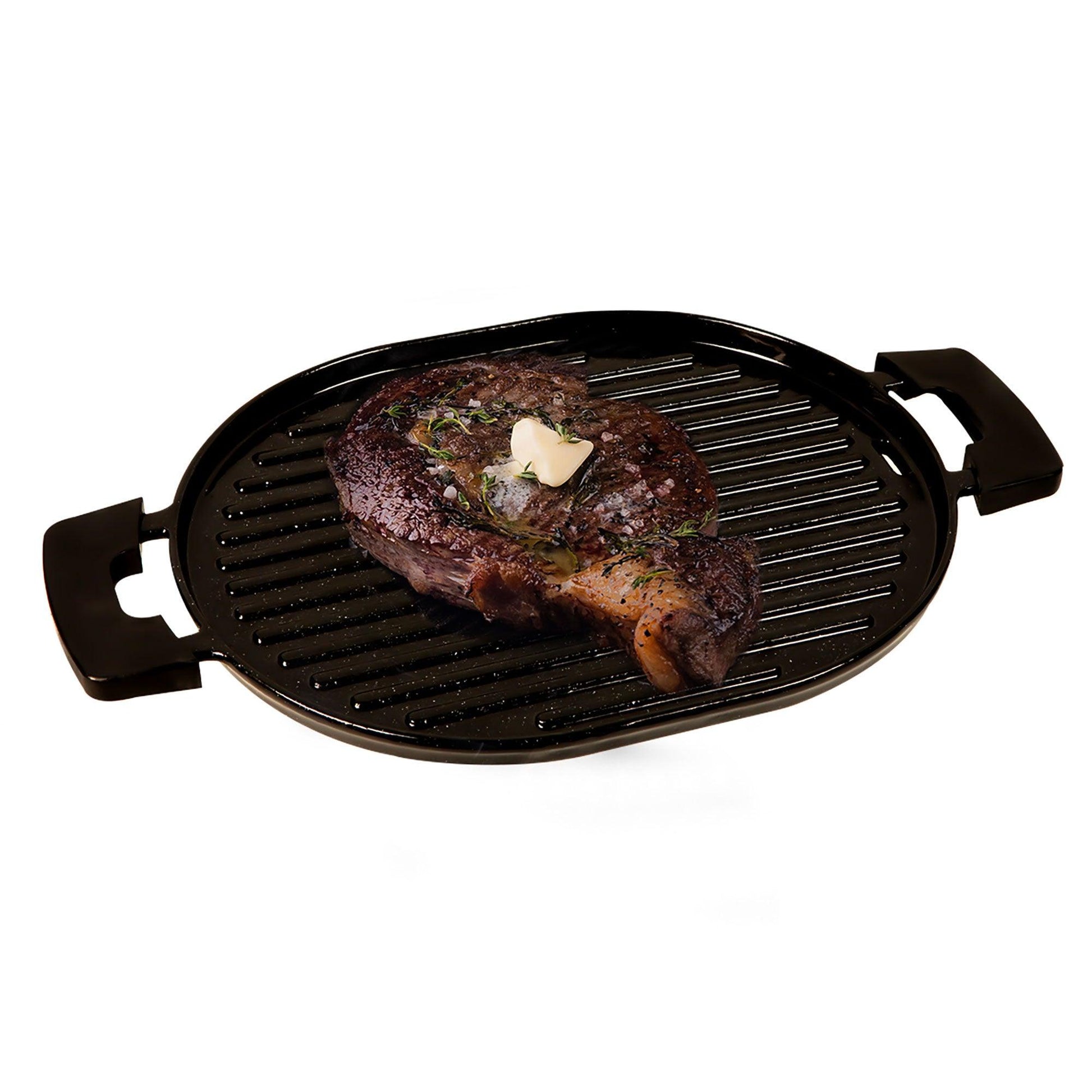 Cast Iron Grill with Oil Drip Tray - Nuwave