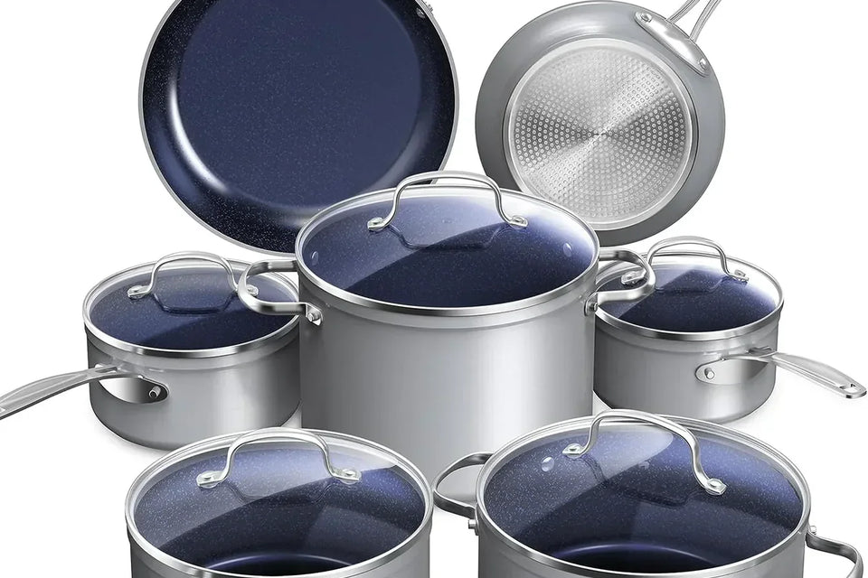 Duralon Blue Non-Stick Cookware 12-Piece Set