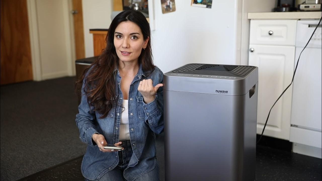 Satisfied Customer Showcasing NuWave OxyPure Air Purifier