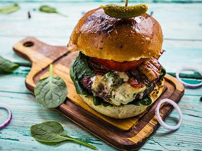 Blue Cheese Stuffed Burgers - Nuwave