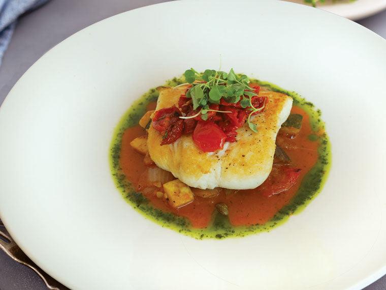 Baked Halibut à la Provençal - Nuwave