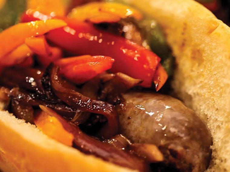 Grilled Sausage and Peppers - Nuwave