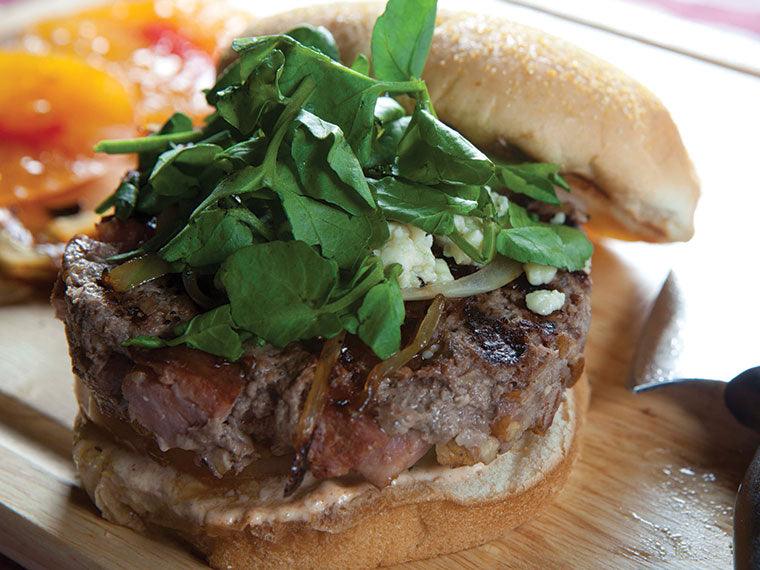 Andouille Beef Burgers - Nuwave