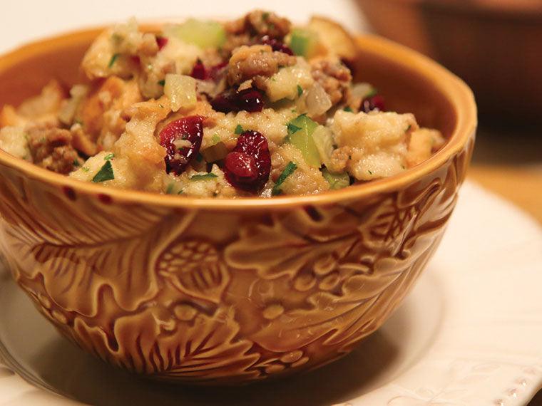 Dried Cherry and Sausage Stuffing