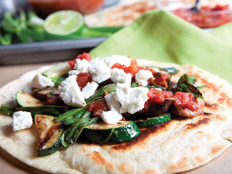Grilled Vegetable Tostadas - Nuwave