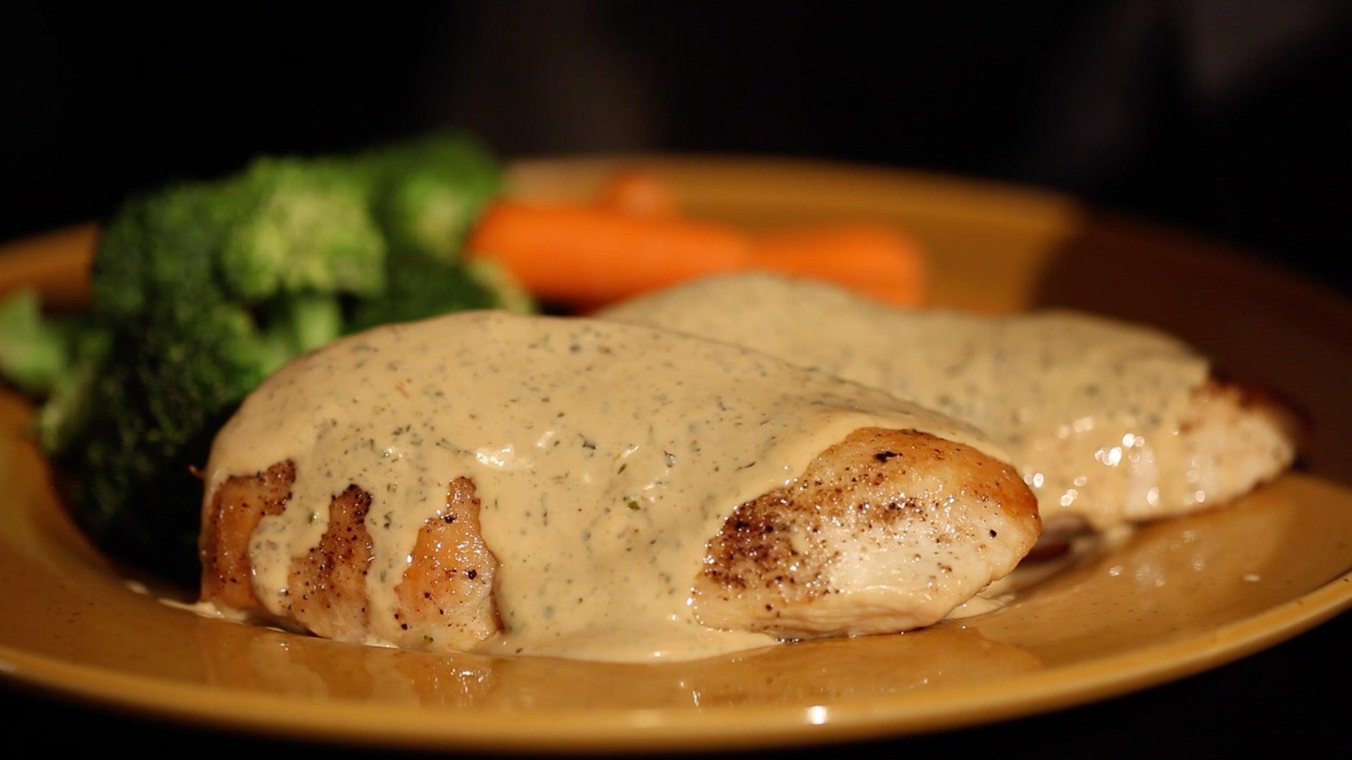 Sautéed Chicken in Mustard Cream Sauce - Nuwave