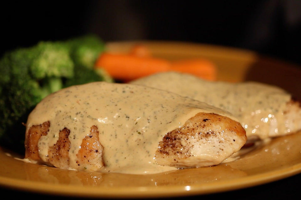 Sautéed Chicken in Mustard Cream Sauce - Nuwave