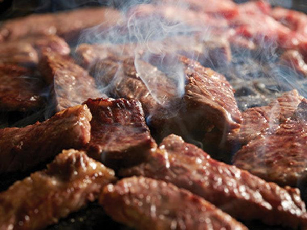 Grilled Sirloin with Mushroom and Red Pepper - Nuwave