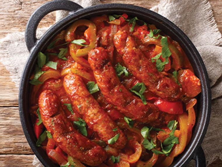Italian Sausage with Peppers and Onions - Nuwave