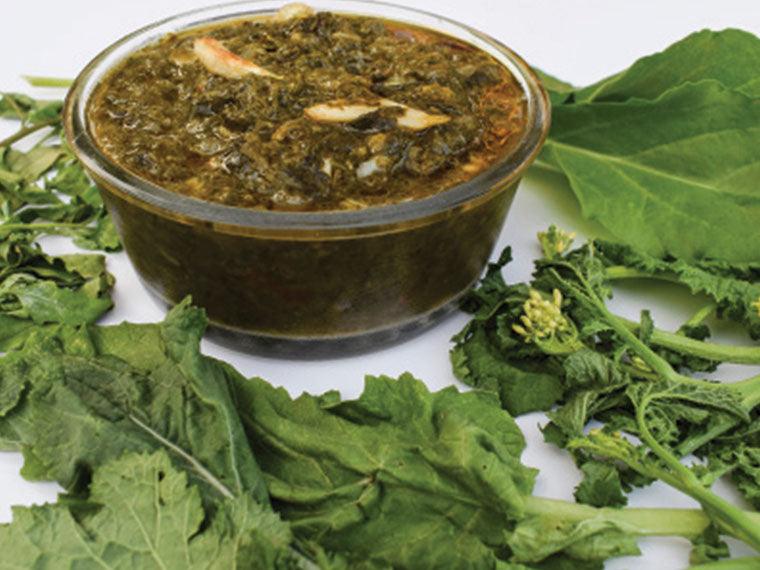 Mustard Greens with Pork Hamhocks - Nuwave