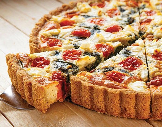 Tomato Spinach Quiche - Nuwave