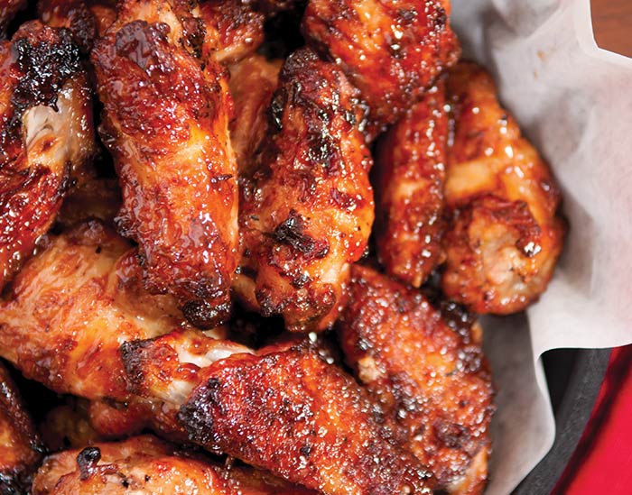 BBQ Wings with Pink Peppercorns