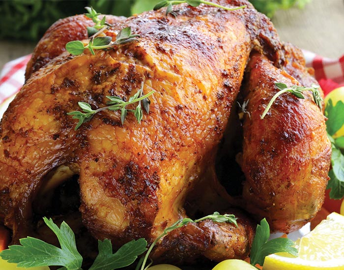 Lemon-Thyme Honey Roasted Chicken