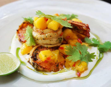 Grilled Shrimp and Mango Salsa