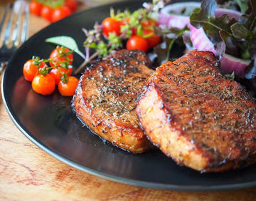Grilled Spice-Rubbed Pork Chops (Duet)