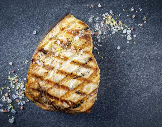 Grilled Swordfish and Cremini Mushrooms - Nuwave