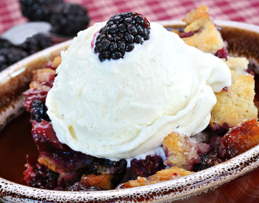Peach & Blackberry Cobbler