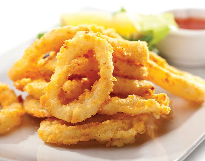 Air Fryer Curry Calamari - Nuwave