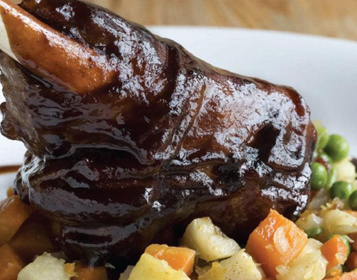 Braised Lamb Shanks with Root Vegetables - Nuwave