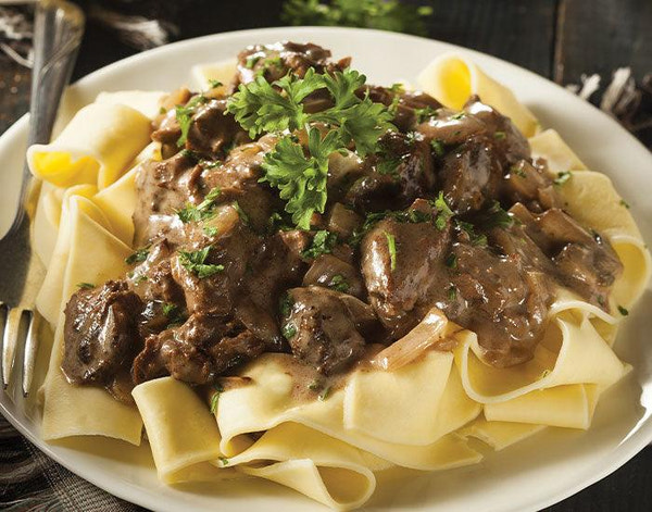 Beef Stroganoff with Egg Noodles - Nuwave