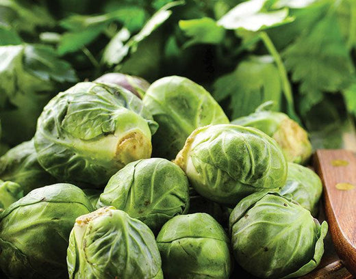 Brussels Sprouts with Pine Nuts & Pomegranate - Nuwave