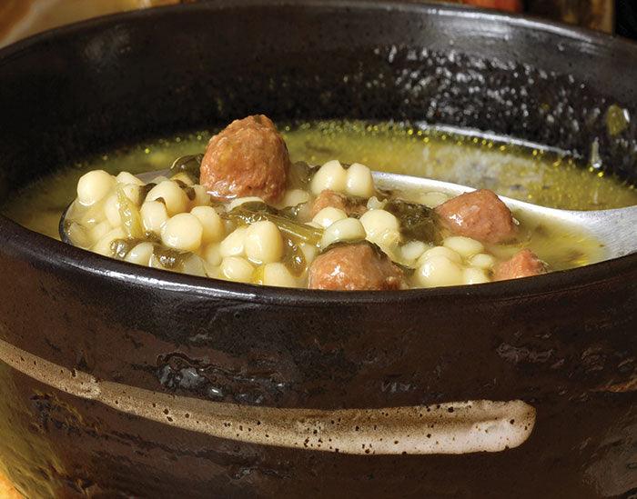 Italian Wedding Soup with Baby Meatballs - Nuwave