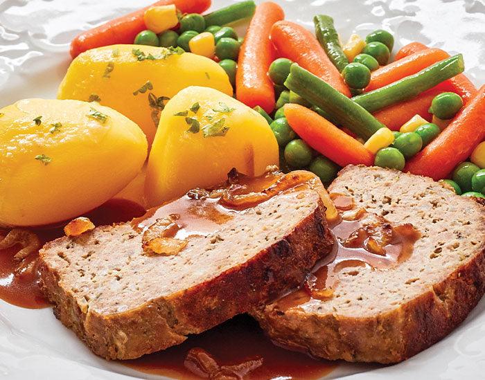 Meatloaf with Carrots & Potatoes