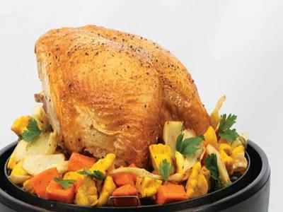 Roasted Turkey Breast with Fall Harvest Vegetables - Nuwave