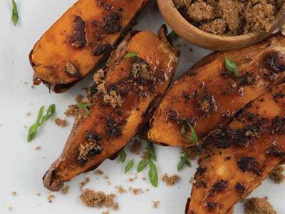Roasted Yams with Brown Sugar - Nuwave