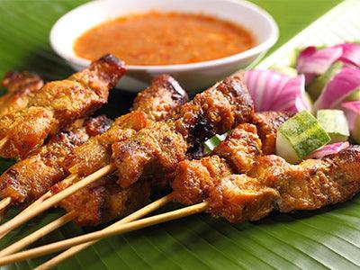 Chicken Satay with Peanut Sauce - Nuwave