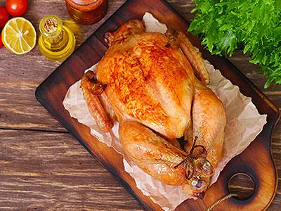Roast Chicken with Spanish Paprika and Herb-Roasted Smash - Nuwave