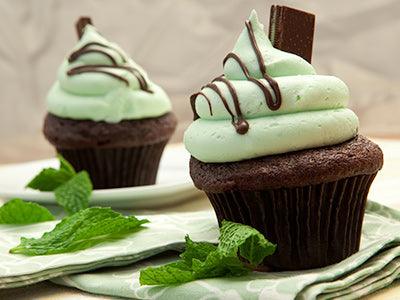 Mint Chocolate Chip Cupcakes - Nuwave