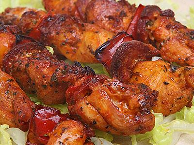 Padron Peppers Skewered with Chorizo - Nuwave