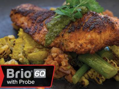 Cajun Salmon with Mustard Greens (Bio) - Nuwave