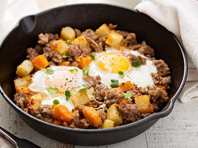 Spicy Pork Sausage Skillet - Nuwave