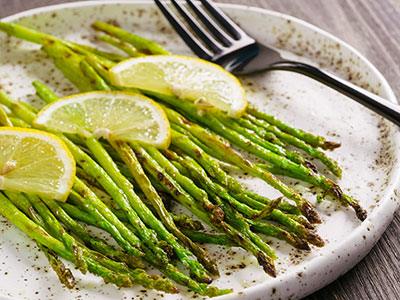 Grilled Asparagus and Lemon - Nuwave