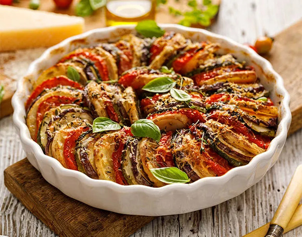 Eggplant, Zucchini, & Tomato Tian
