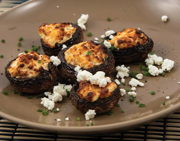 Goat Cheese-Stuffed Mushrooms