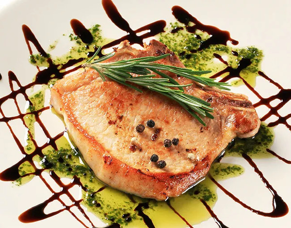 Air-Fried Raspberry Balsamic Pork Chops