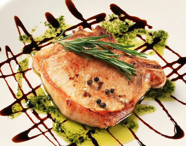 Air-Fried Raspberry Balsamic Pork Chops