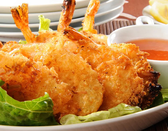 Air Fryer Coconut Shrimp with Apricot Sauce