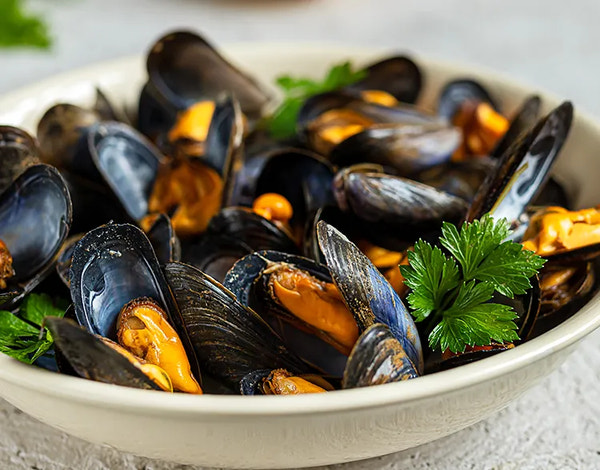 Steamed Mussels