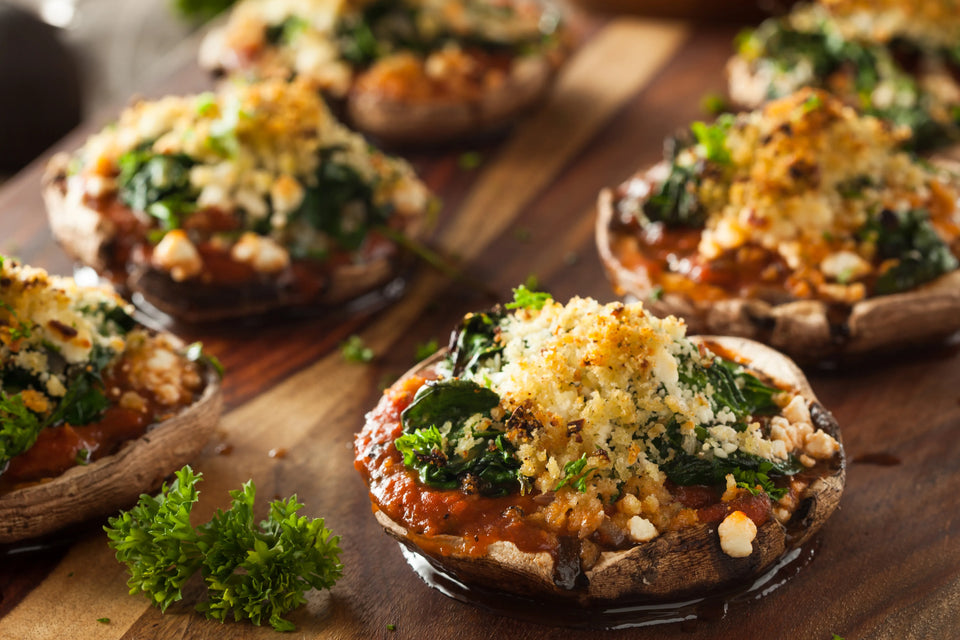 Goat Cheese-Stuffed Mushrooms