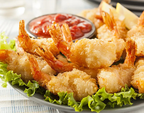 Air-Fried Shrimp with Cocktail Sauce