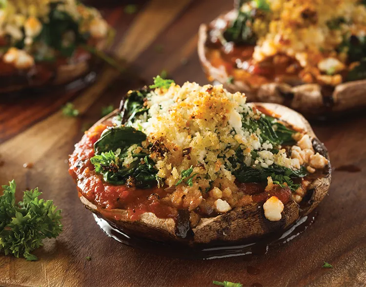 Blue Cheese Bacon-Stuffed Mushrooms